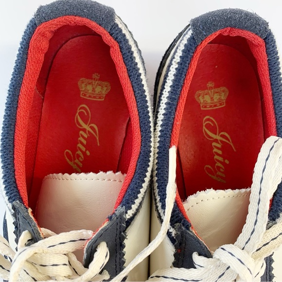 Rare Retro Style Juicy Couture Etsy Sneakers Nappa and Suede Leather Sz 7 - Picture 10 of 14